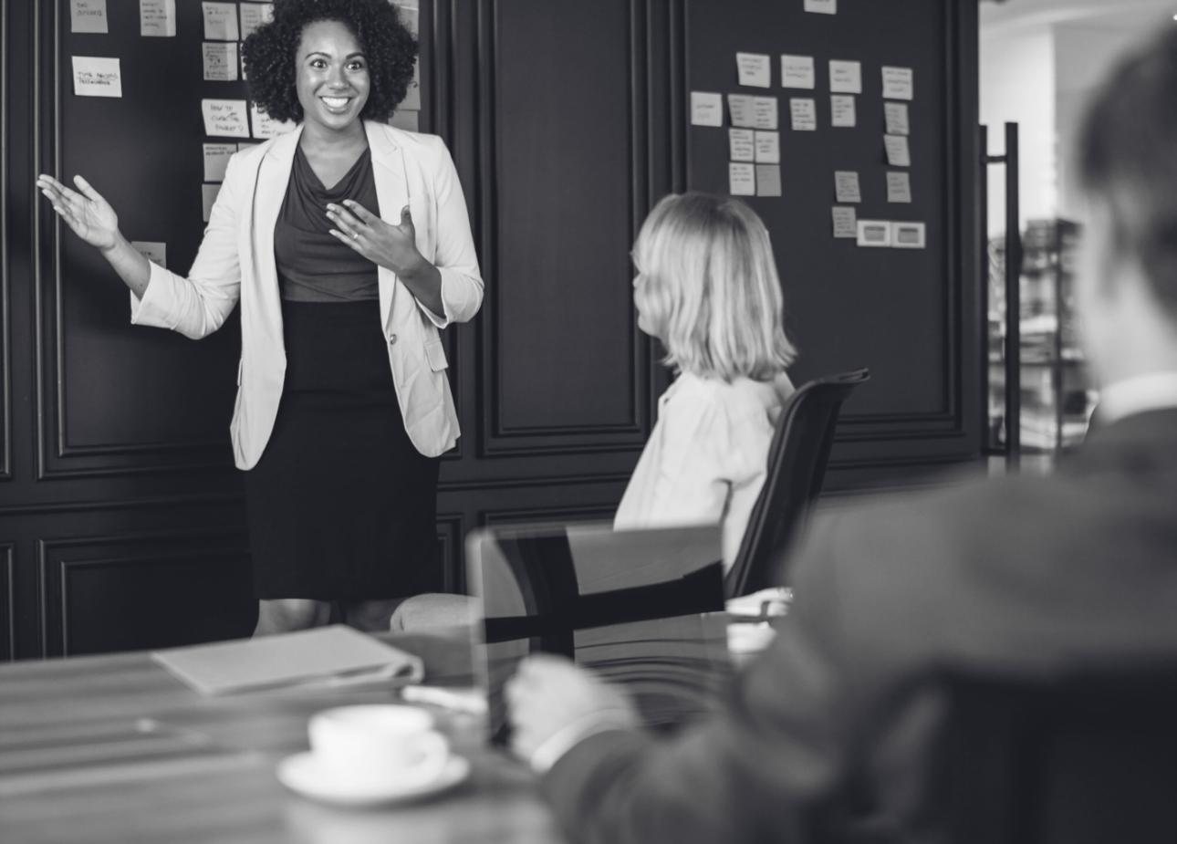 Marketing professionals networking at a Smartiro event
